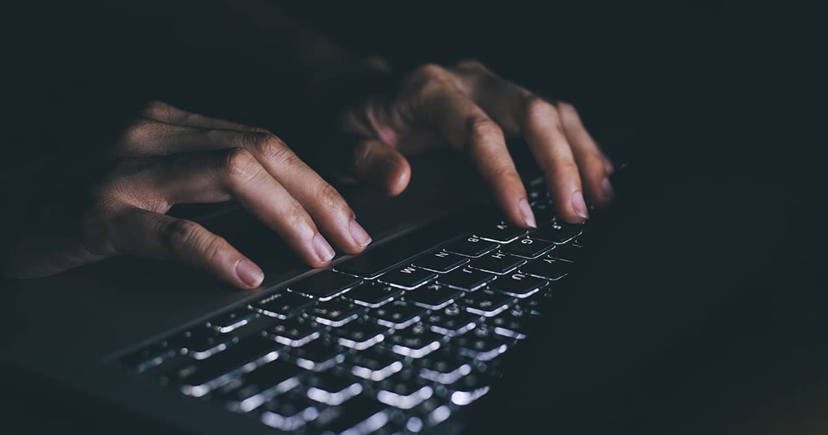Hands on keyboard